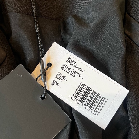 4th & Reckless - BELLA BLAZER in Black Office Siren Boardroom Chic - Picture 5 of 7